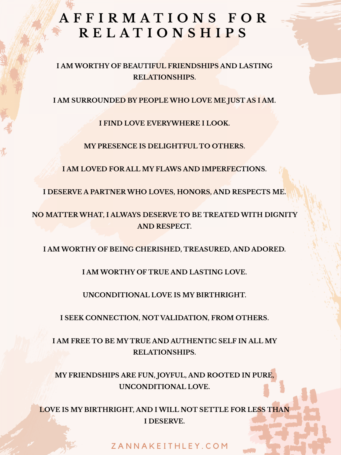 100 Positive Affirmations for Women - Zanna Keithley