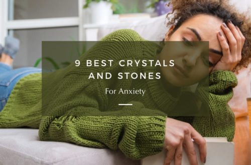 blog banner with title: 9 best crystals and stones for anxiety