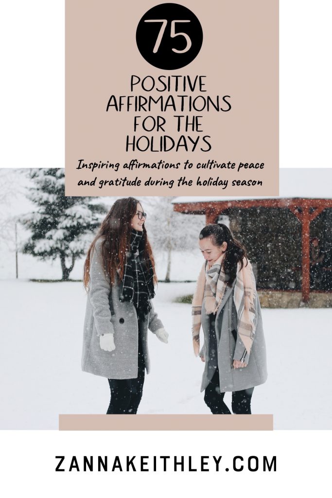 holiday positive affirmations