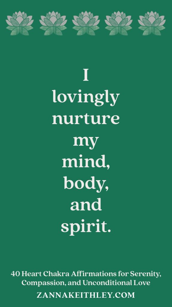 heart chakra affirmations