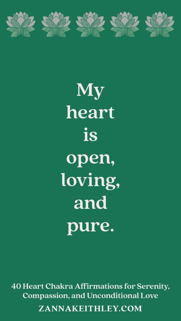 heart chakra affirmations