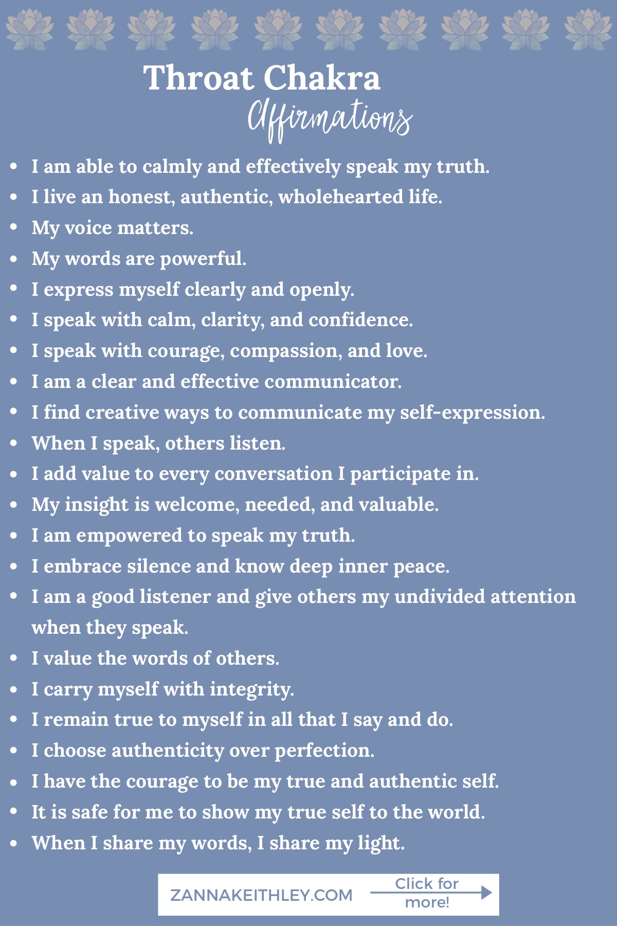 35 Throat Chakra Affirmations For Speaking Your Truth