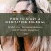 meditation journal