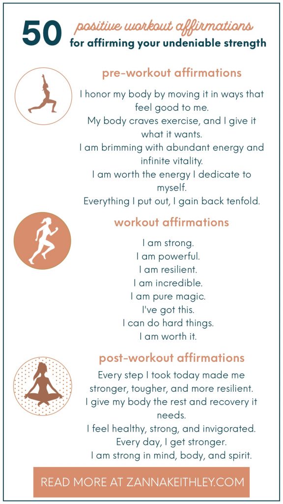 50 Positive Workout Affirmations To Affirm Your Strength