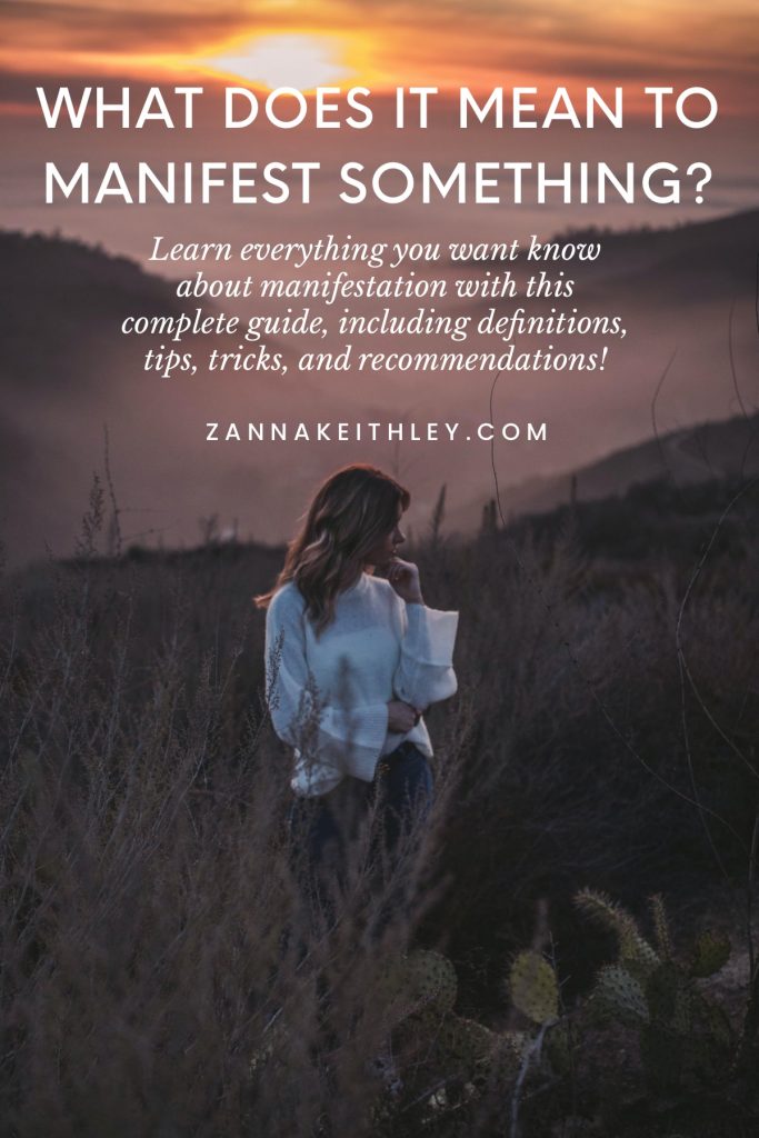 what does it mean to manifest something