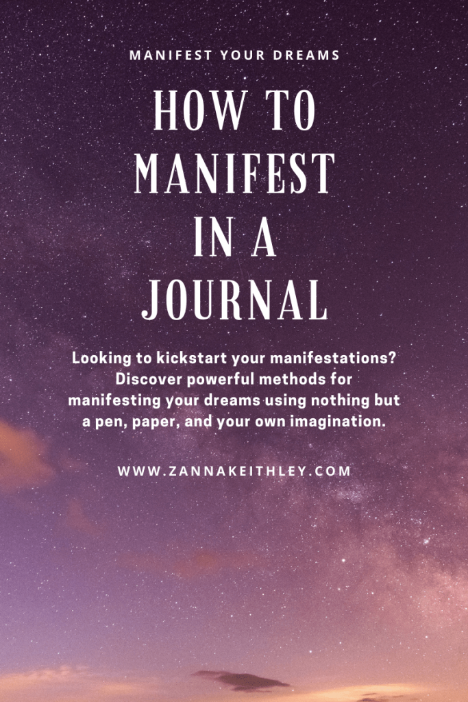 how to manifest in a journal