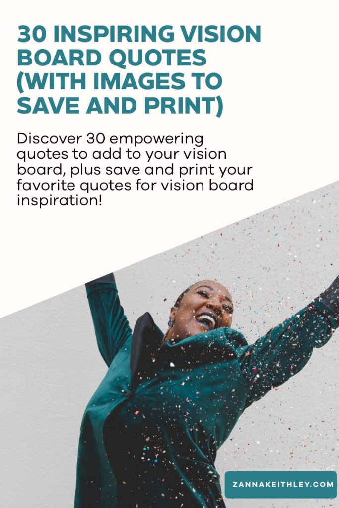 Vision Board Printable Inspirational Words, 75 Vision Board