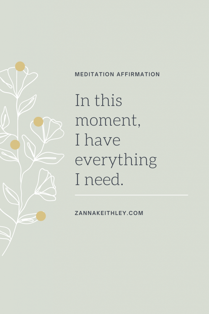 meditation affirmations