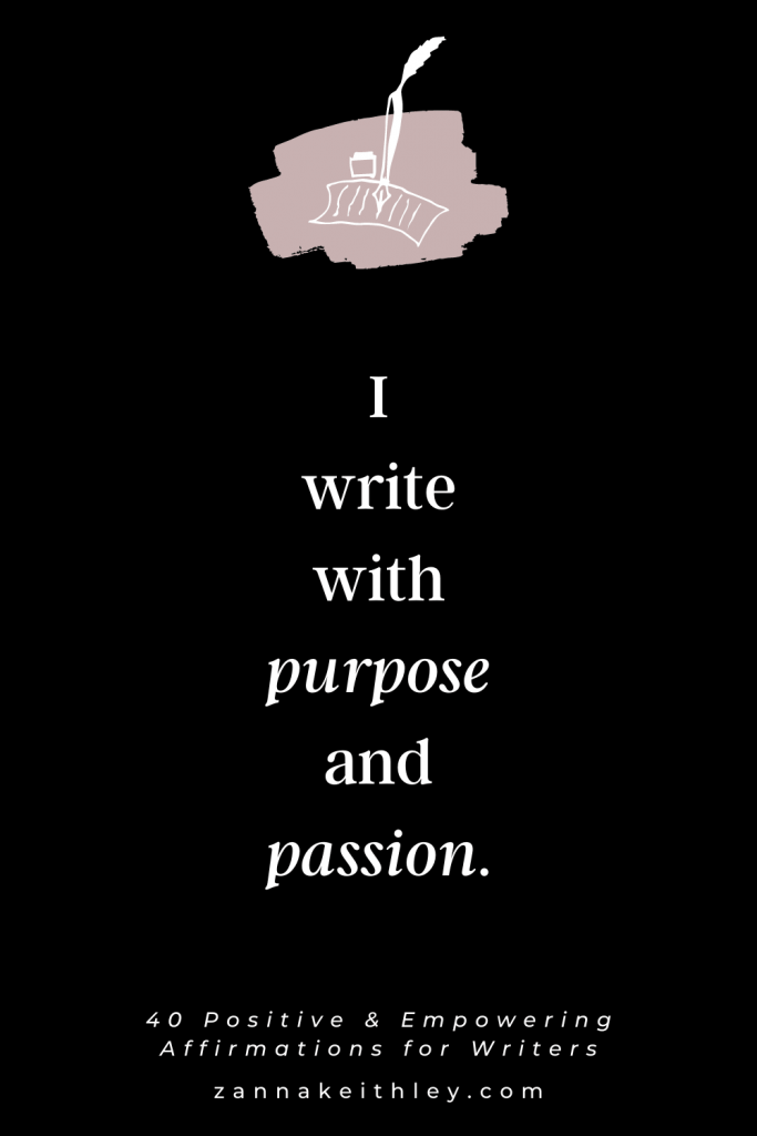 affirmations for writers