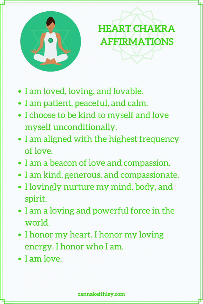 heart chakra affirmations