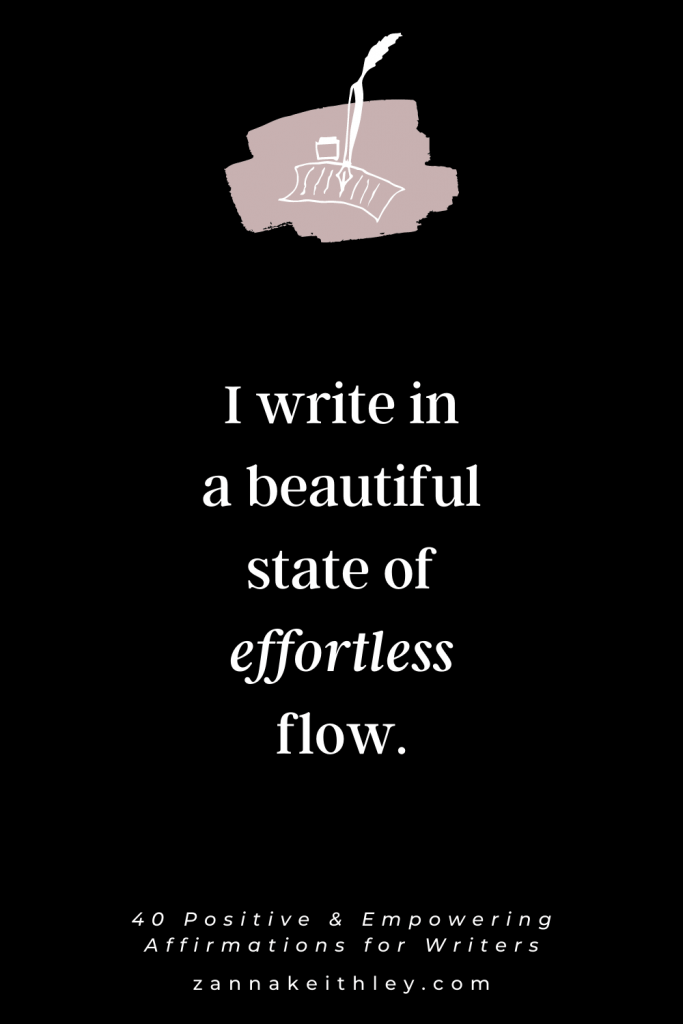 affirmations for writers