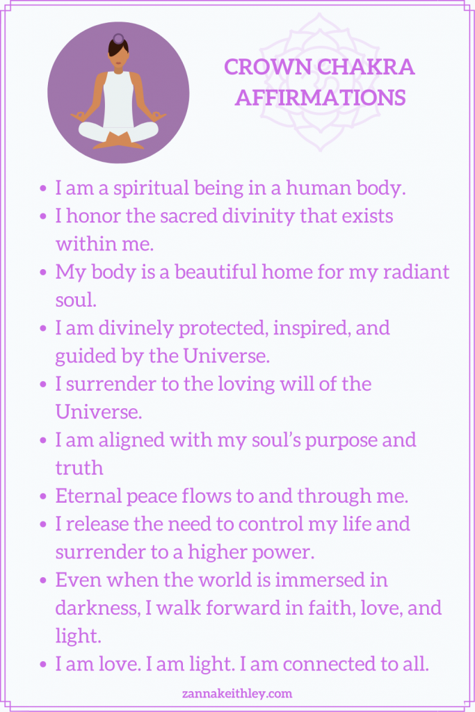 crown chakra affirmations