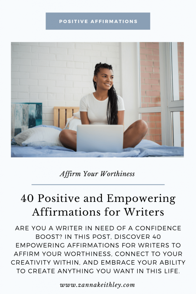 affirmations for writers