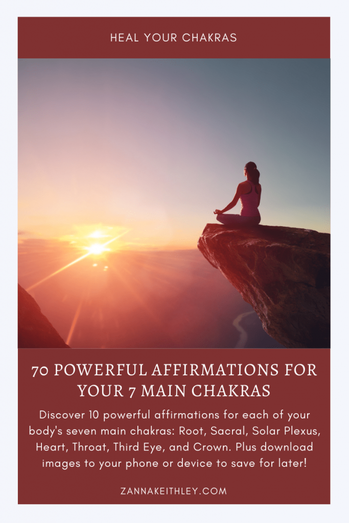 chakra affirmations blog post