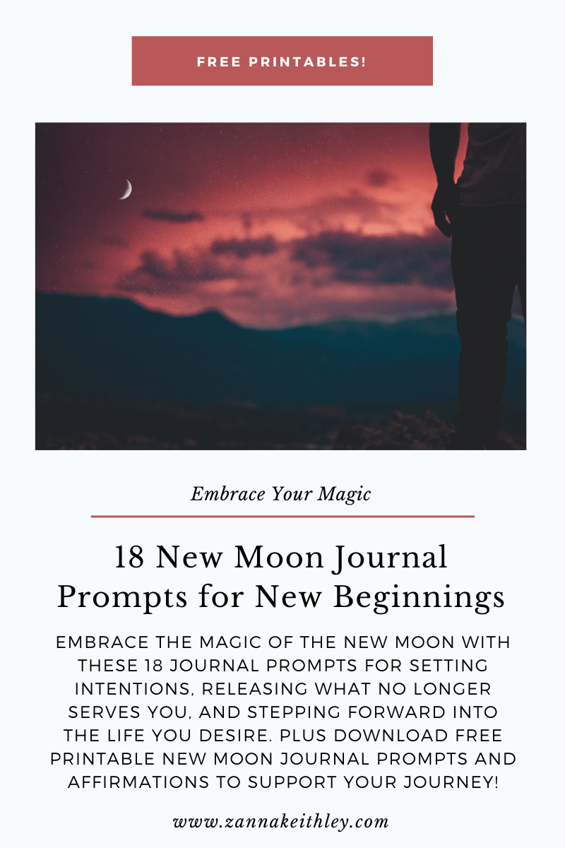 18 New Moon Journal Prompts for New Beginnings