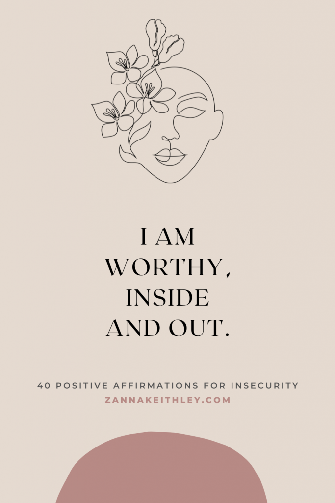 affirmations for insecurity