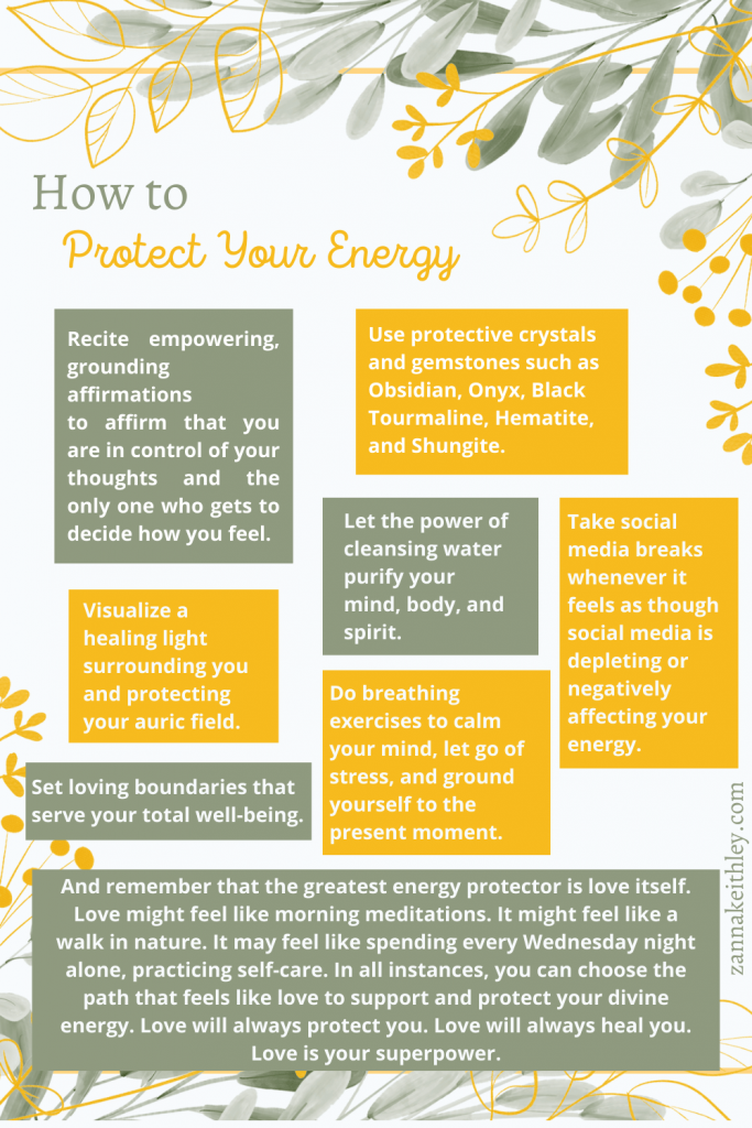 how to protect your energy