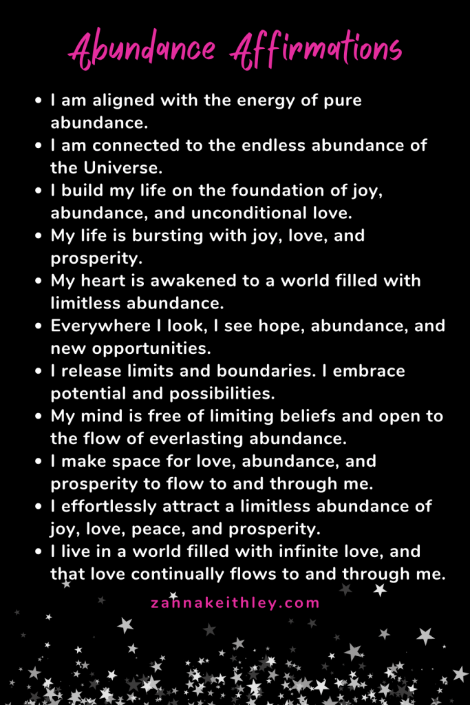 abundance affirmations