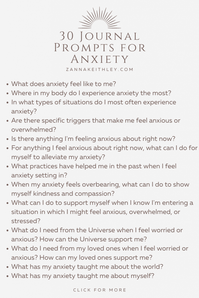 30 Gentle and Calming Journal Prompts for Anxiety