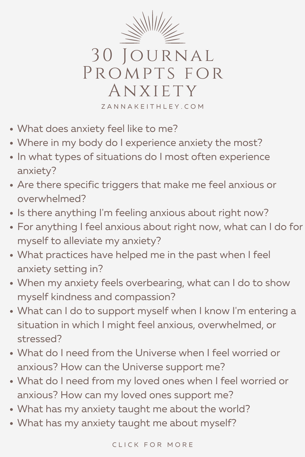 creative writing for anxiety