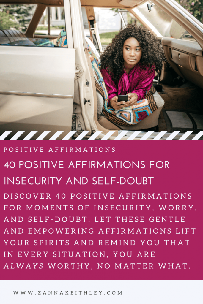 affirmations for insecurity