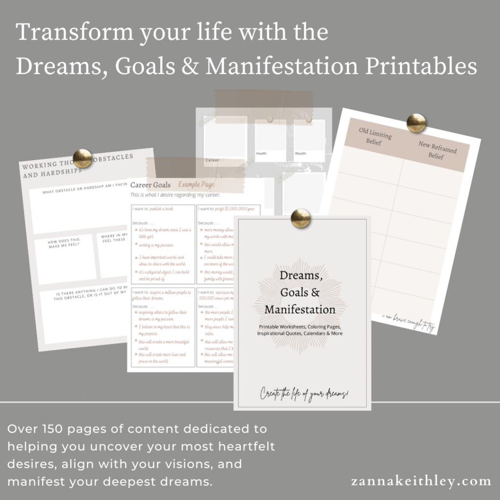 Manifestation Journal Template Free Printable PDF