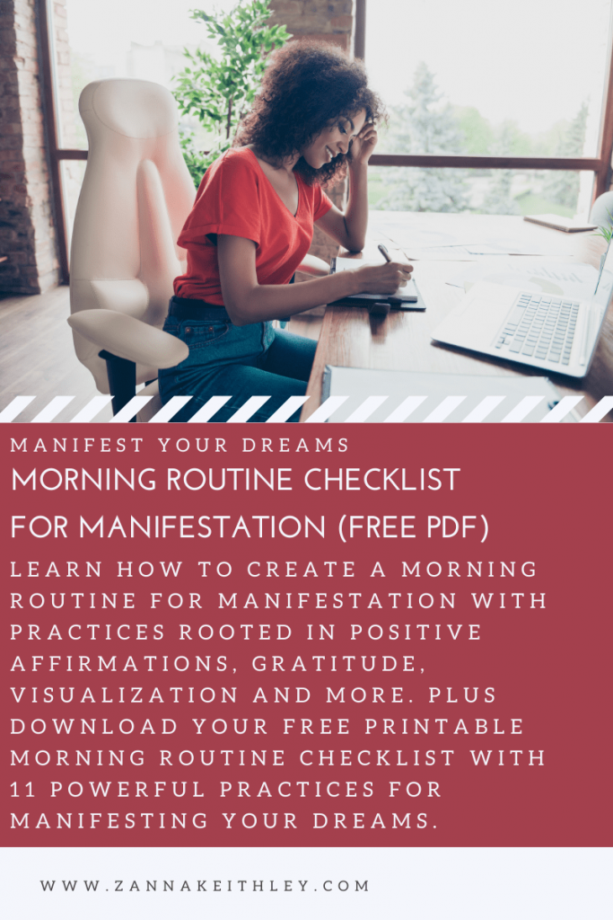 morning routine checklist for manifestation