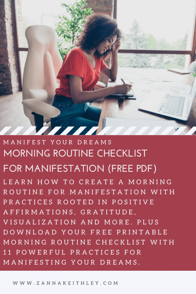 Morning Routine Checklist For Manifestation (Free PDF)