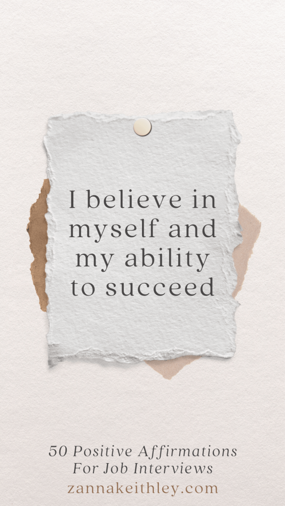 affirmations for interviews