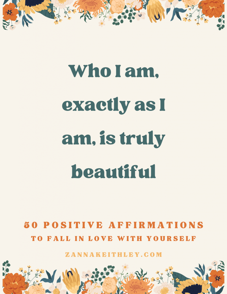 affirmations to fall in love with yourself