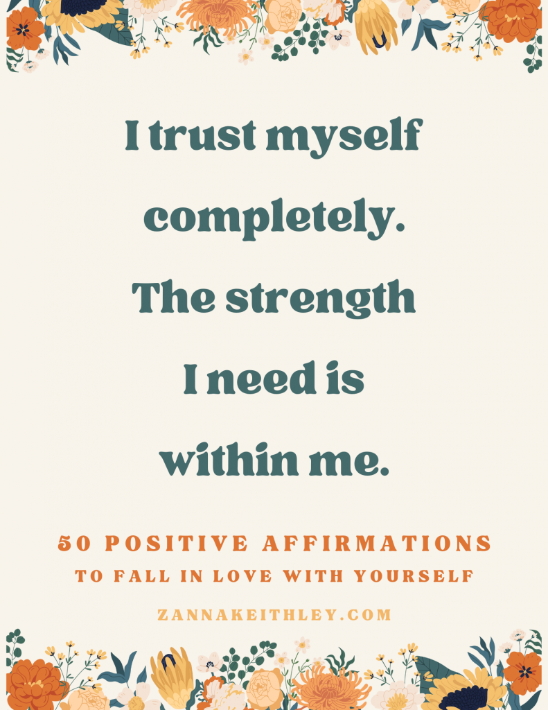 affirmations to fall in love with yourself