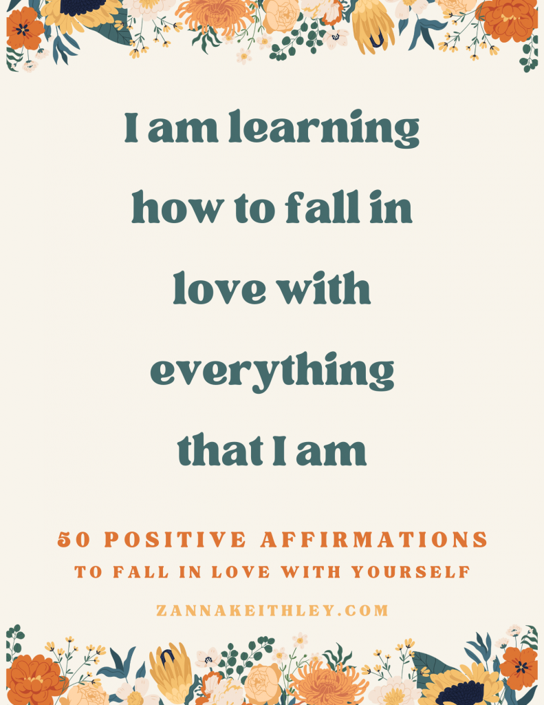 affirmations to fall in love with yourself