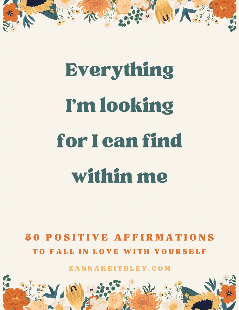 affirmations to fall in love with yourself