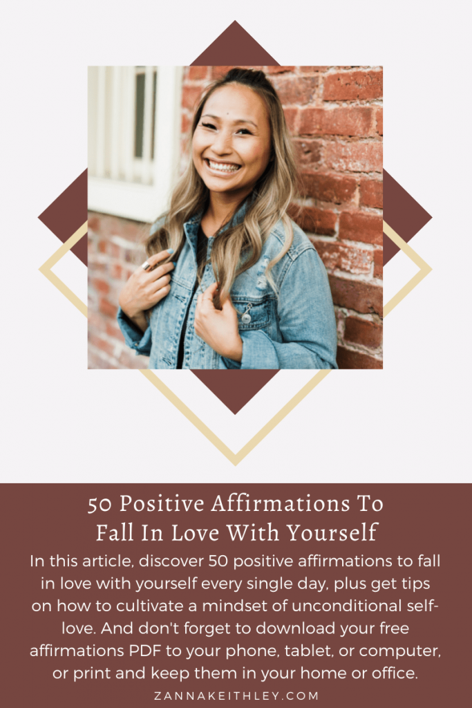 affirmations to fall in love with yourself