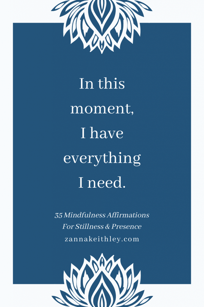 mindfulness affirmations