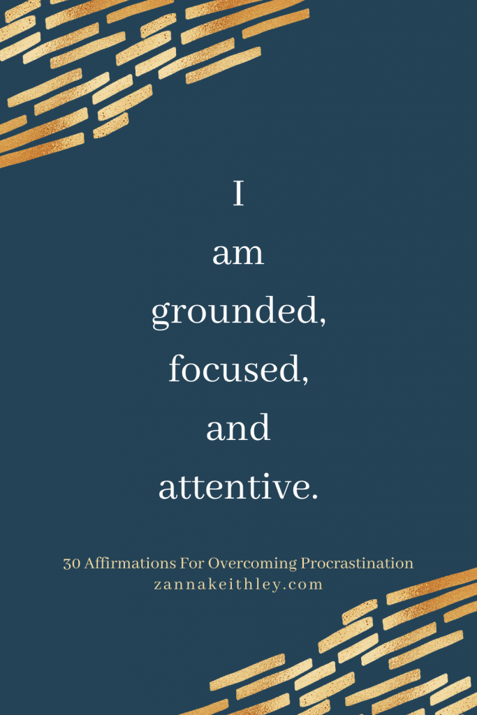 affirmations for procrastination