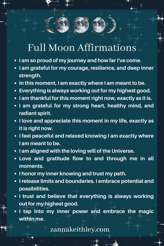 33 Full Moon Affirmations To Embrace Your Expansion