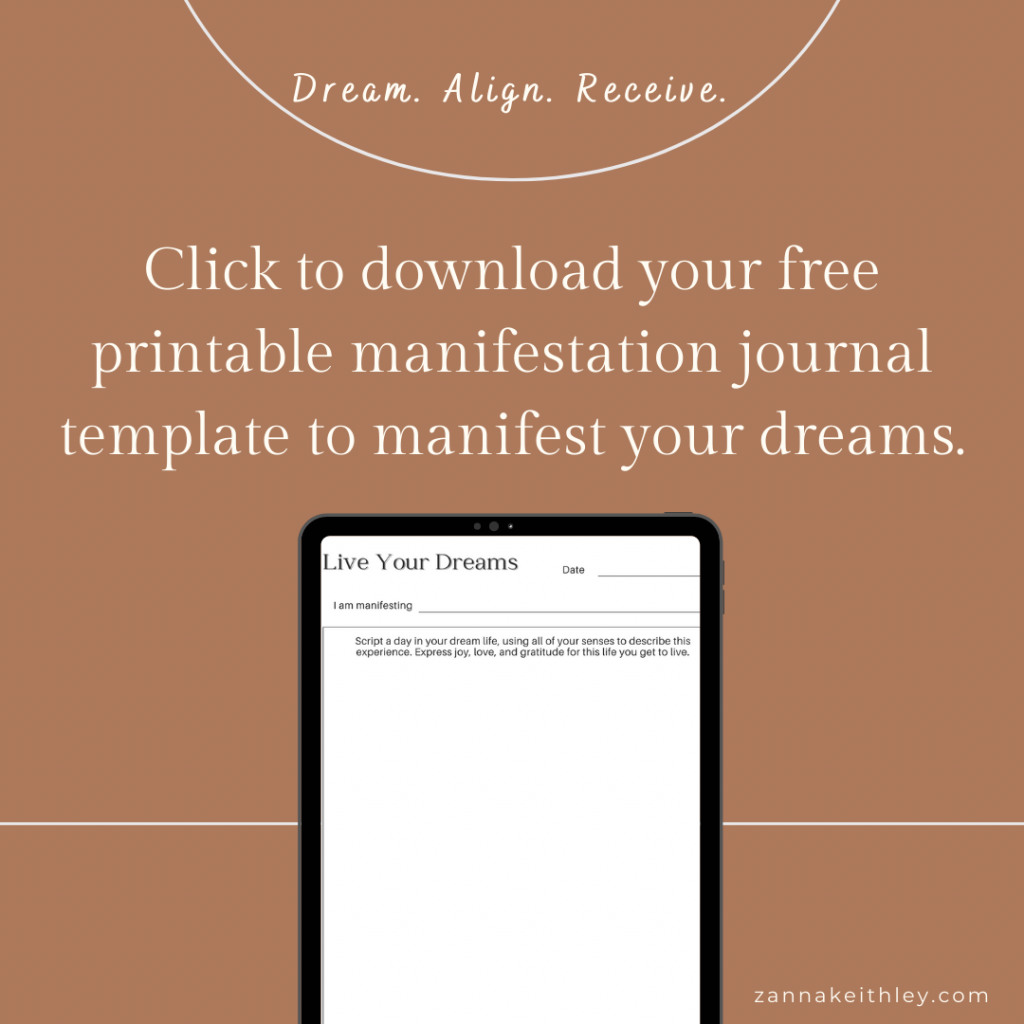 Manifestation Journal Template Free Printable PDF