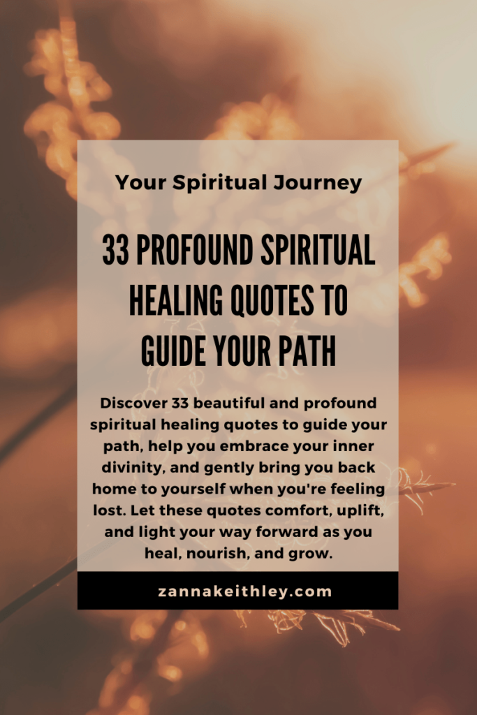 spiritual healing journey quotes