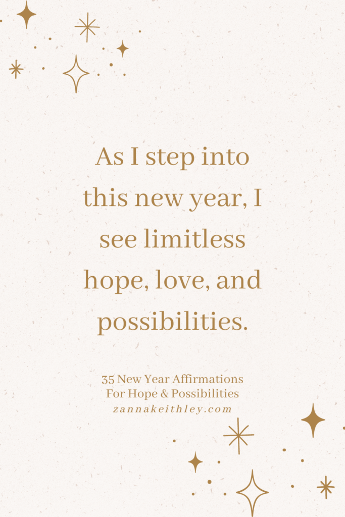 Positive Affirmations for New Year  