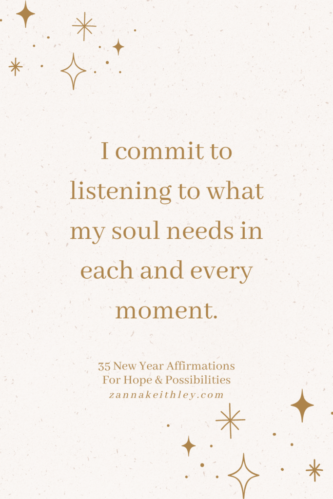 new year affirmations