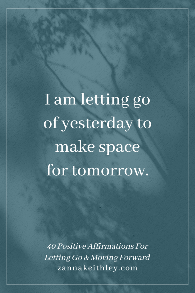 affirmations for letting go