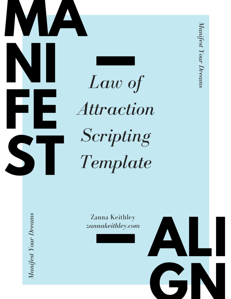 Law of Attraction Scripting Template (Free PDF Template)
