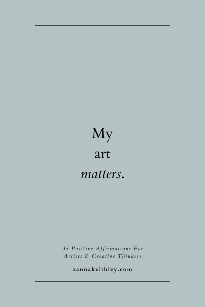 Affirmations for Artists