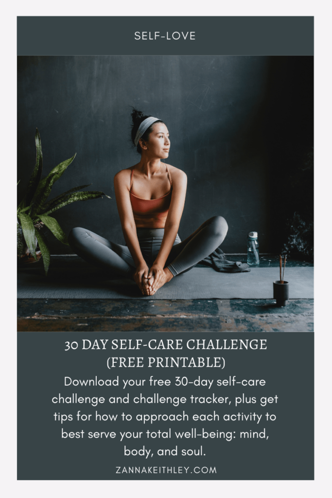 30 Day Self-Care Challenge (Free Printable)