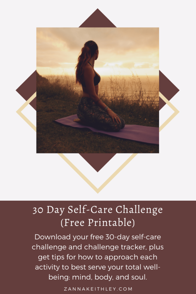 30 Day Self-Care Challenge (Free Printable)