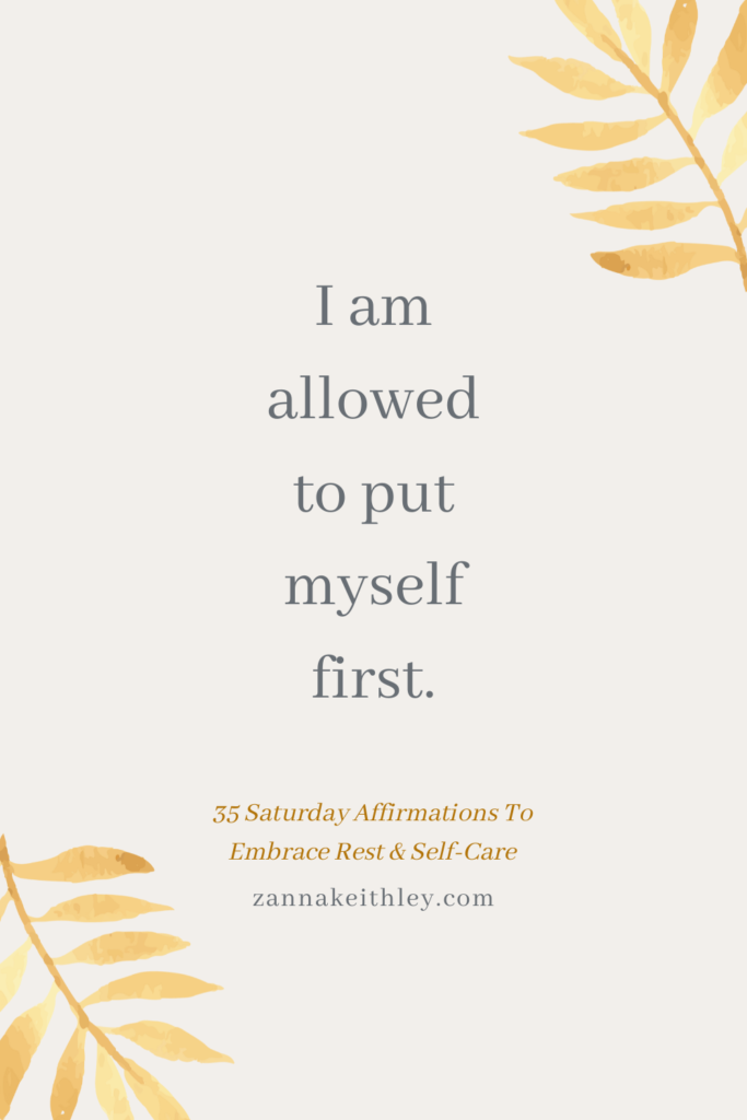 Saturday Affirmations