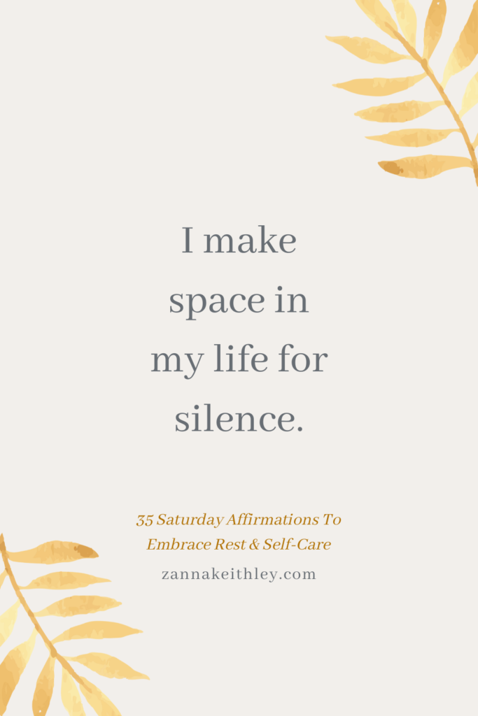 Saturday Affirmations