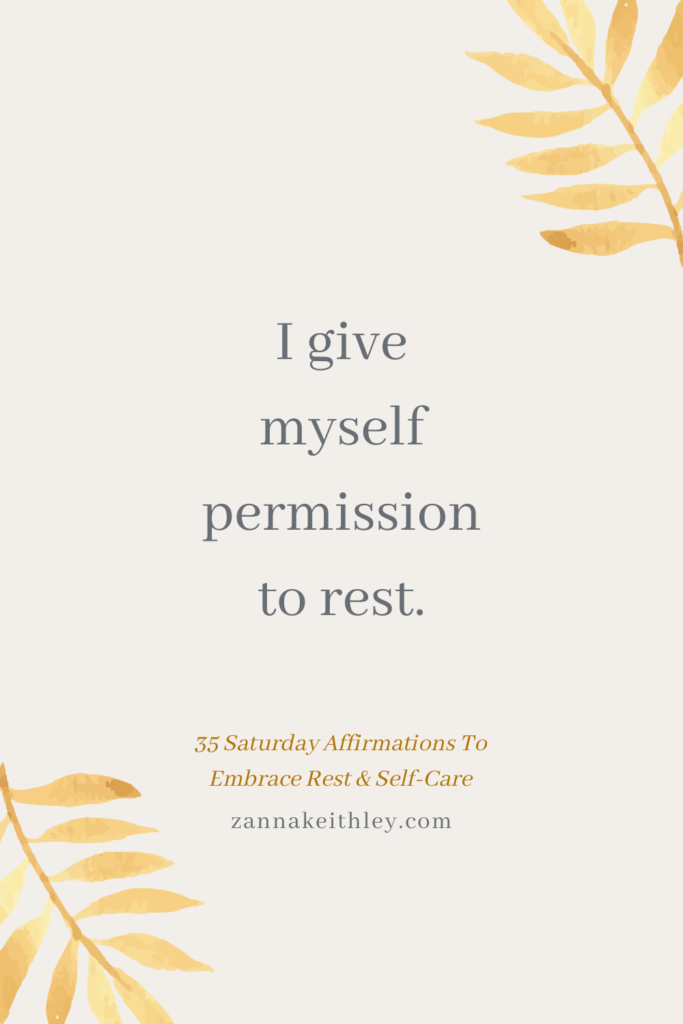 Saturday Affirmations