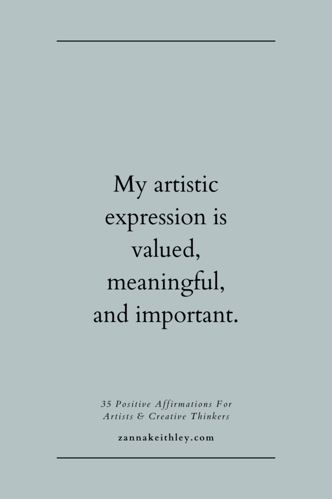 Affirmations for Artists